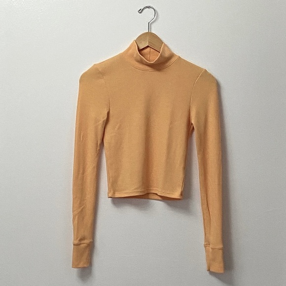 American Eagle Hey Baby Crop Mock Neck NWOT - Picture 3 of 6